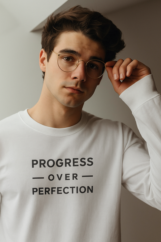 Progress/Perfection Unisex Long Sleeve